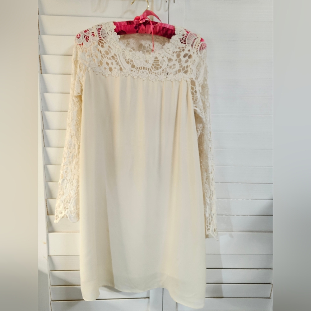 Creamy Lace Women's Dress